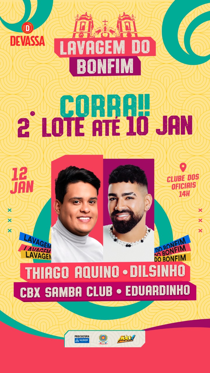 Thiago Aquino na Lavagem do Bonfim