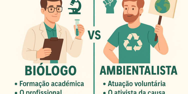 Diferença entre Biólogo e Ambientalista: profissão ou paixão?
