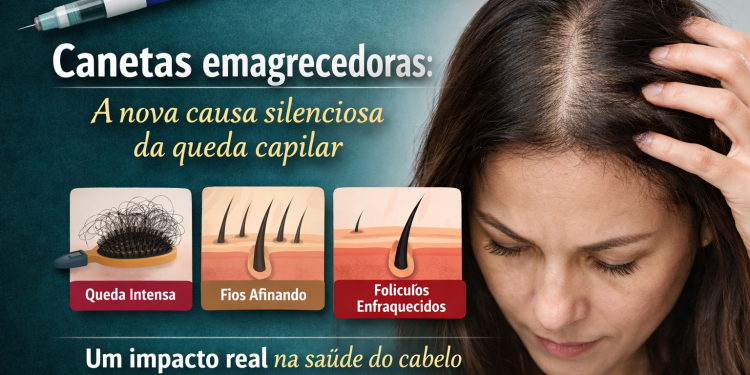 Canetas emagrecedoras podem causar queda de cabelo?