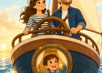 Quando os pais conduzem juntos, a criança cresce com segurança