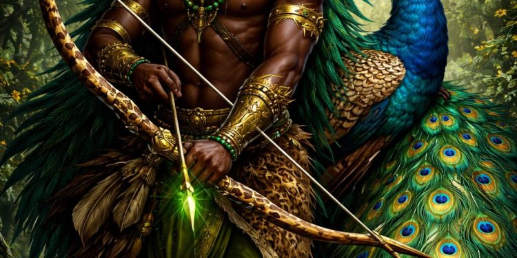 Oxossi e o Pavão: o conhecimento que se revela em grandeza