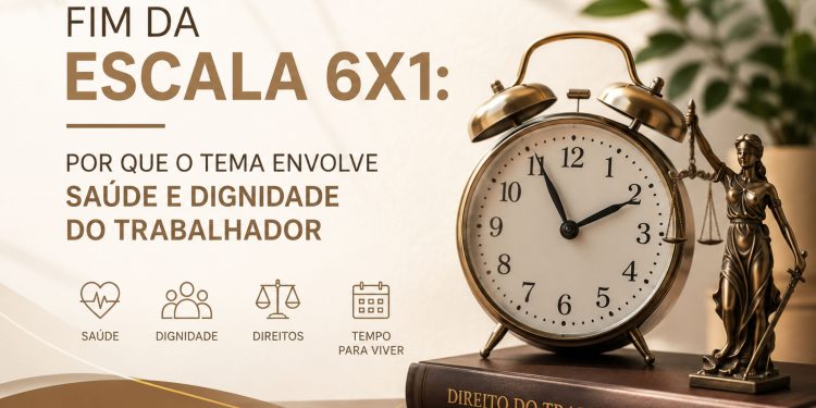 Fim da escala 6X1 porque o tema envolve saúde e dignidade do trabalhador
