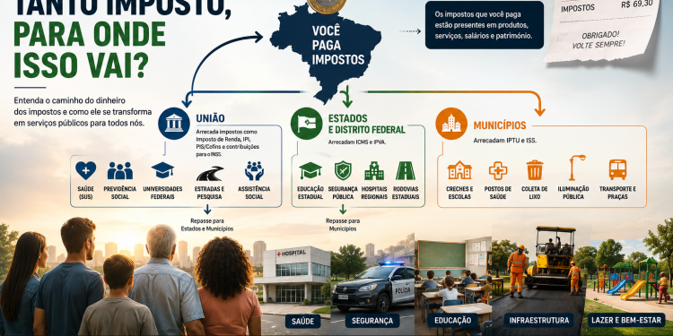 Se eu pago tanto imposto, para onde isso vai?