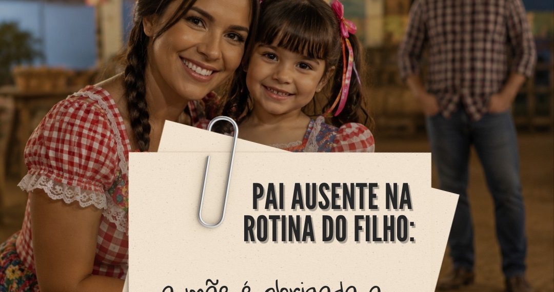 Tenho que comunicar o dia da festa junina, se o pai do meu filho nunca participa de nada?