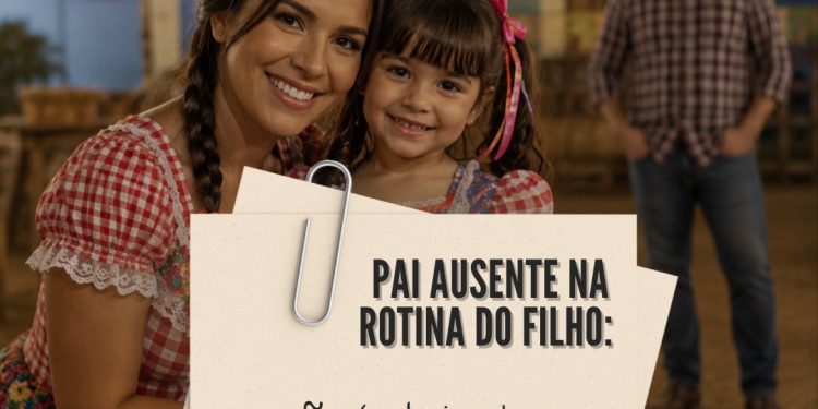 Tenho que comunicar o dia da festa junina, se o pai do meu filho nunca participa de nada?