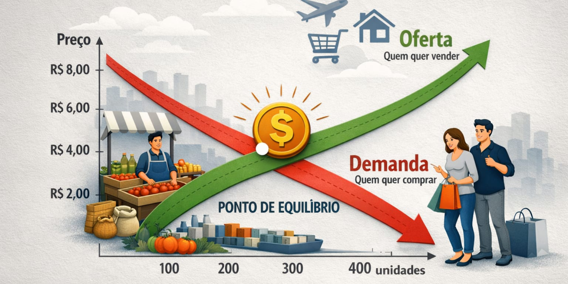 Oferta e Demanda: o jogo invisível que define os preços