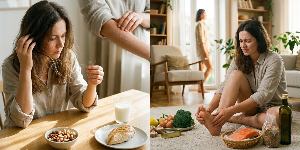 Cabelo caindo ou cansaço constante? Seu corpo pode estar pedindo vitaminas