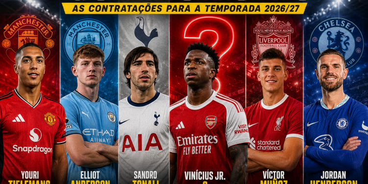 Big Six reformulado: quem chega mais forte pra dominar a Premier League 2026/27?