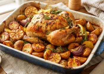 Frango Assado com Batatas
