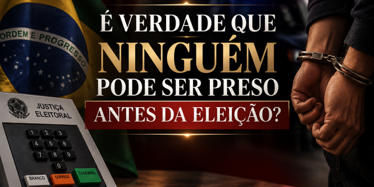 É verdade que ninguém pode ser preso antes da eleição?