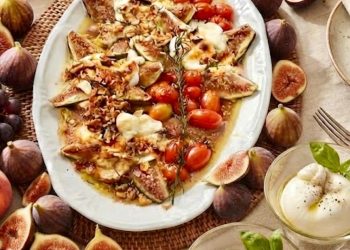 Figos Assados com Burrata